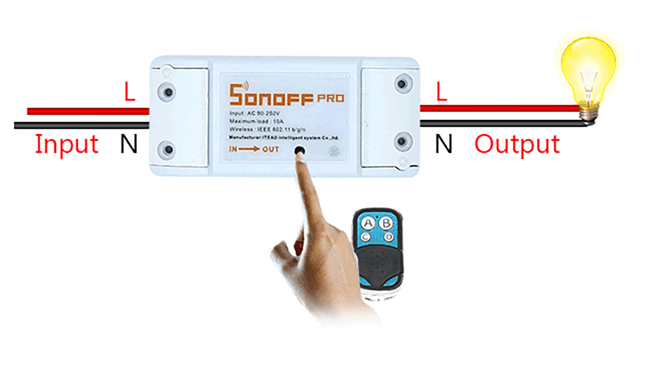 Умный Wi-Fi выключатель Sonoff RF