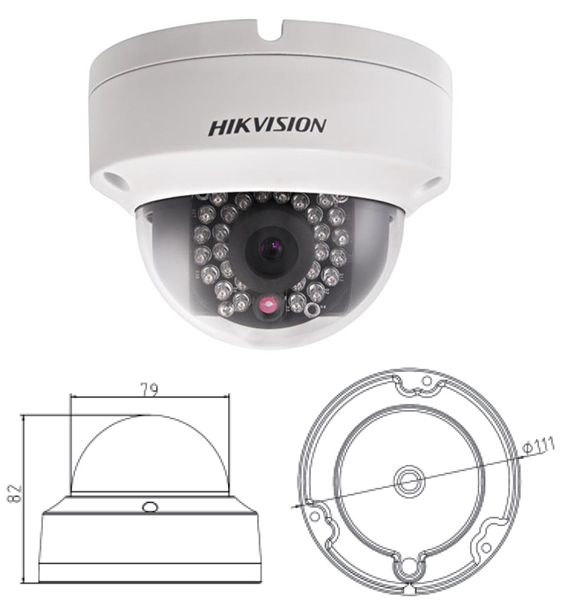 Купольная IP камера HIKVISION DS-2CD2142FWD-IS 2.8mm