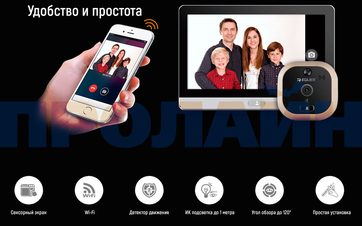 Видеоглазок EQUES R22