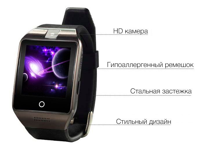 Умные часы Q18 Black