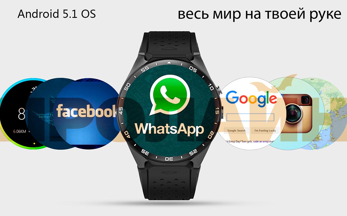 Умные часы Smart Watch KW88 Black