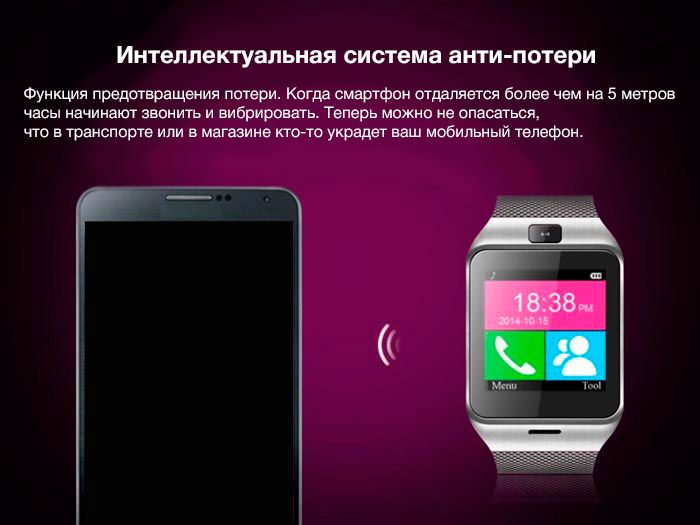 Легко потерять, легко найти Smart Watch GV18 White