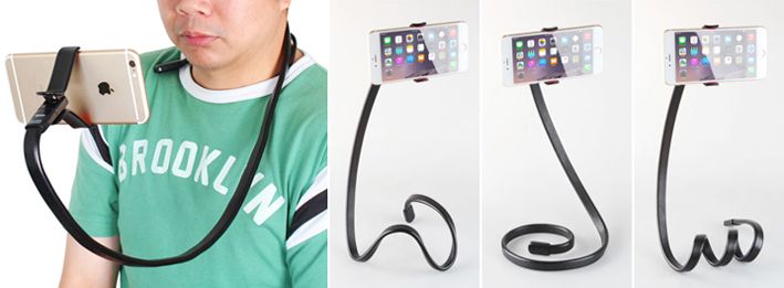 Гибкий монопод Phoseat Phone Stand White