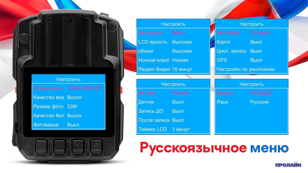 Персональный видеорегистратор Proline PR-PVR07A-128