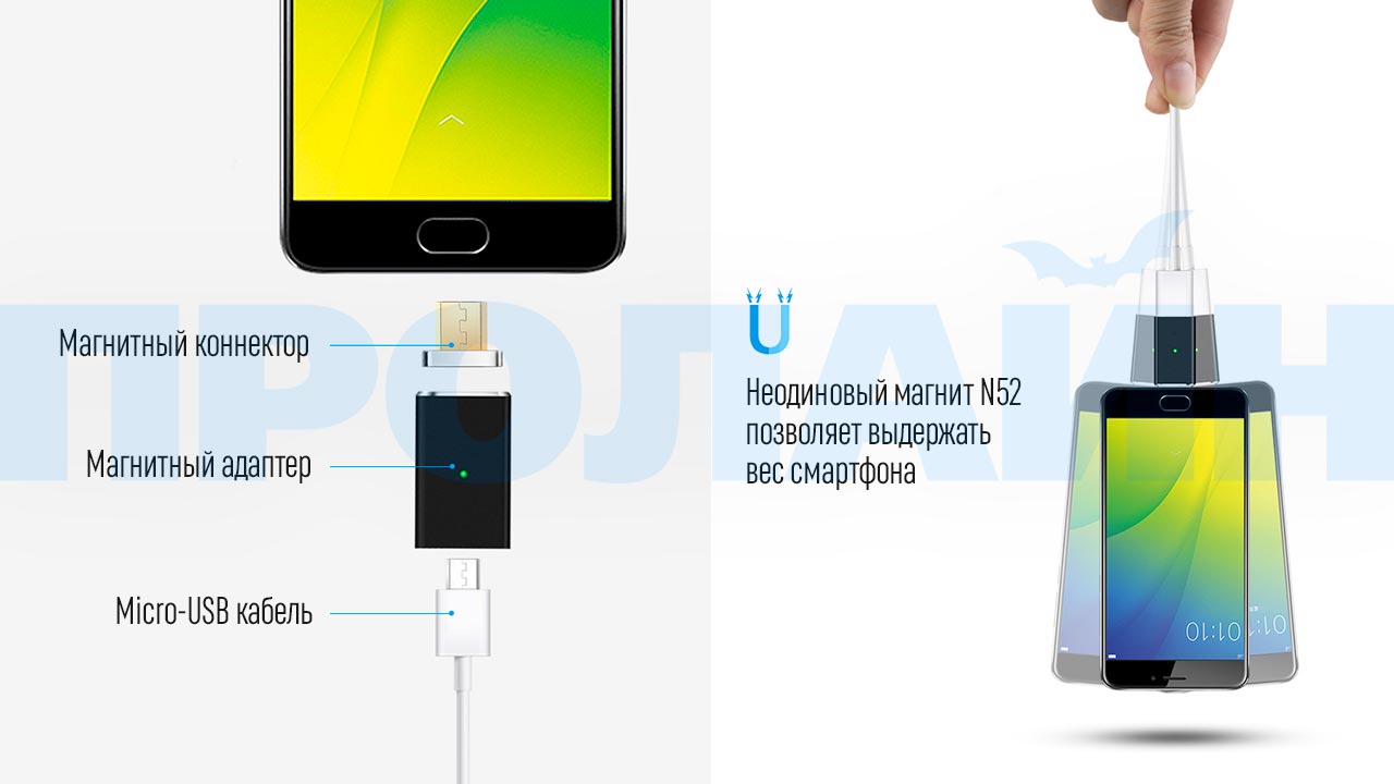 Micro-USB адаптер ELOUGH A01 Micro-USB Black