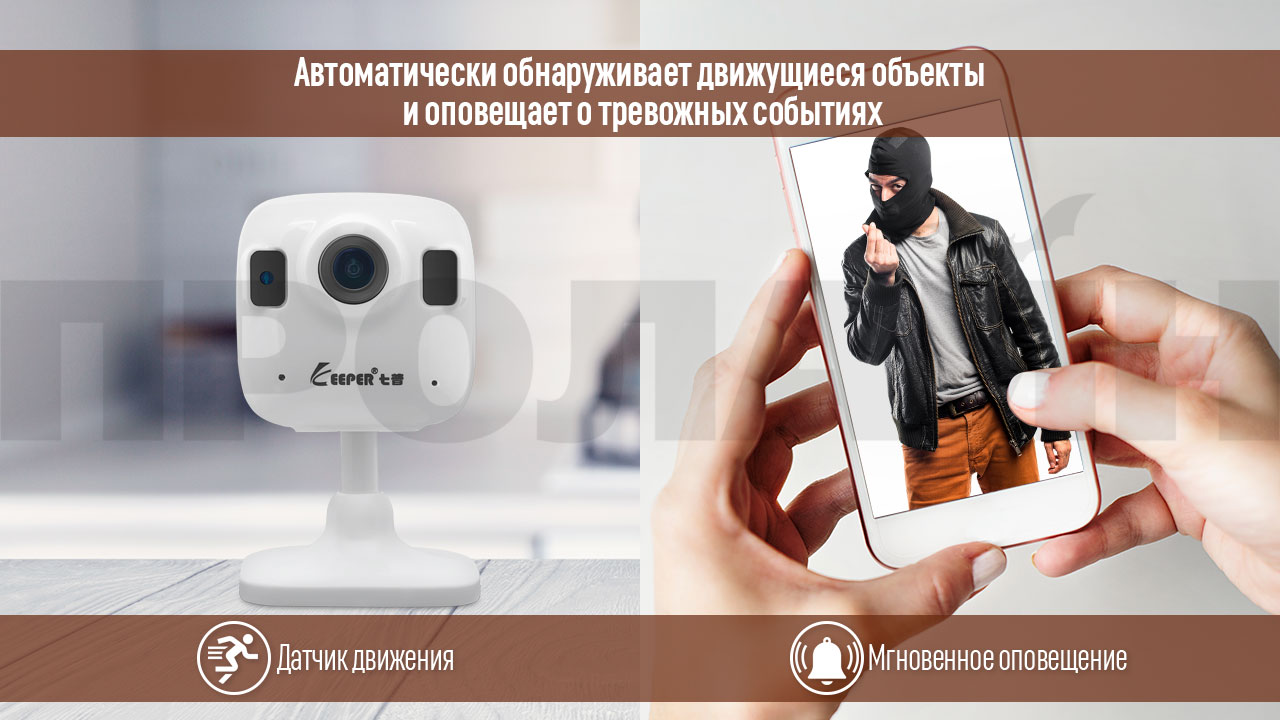 Внутренняя Wi-Fi видеокамера Keeper K3