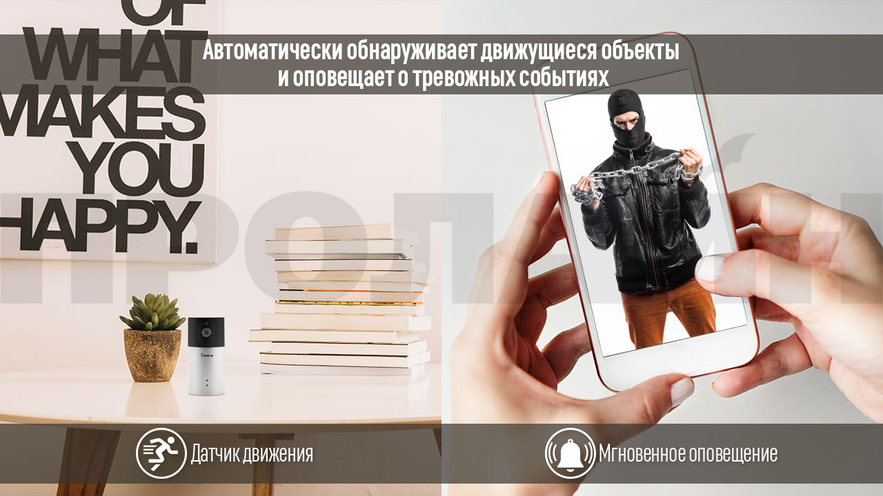 Внутренняя WiFi видеокамера Keeper K2