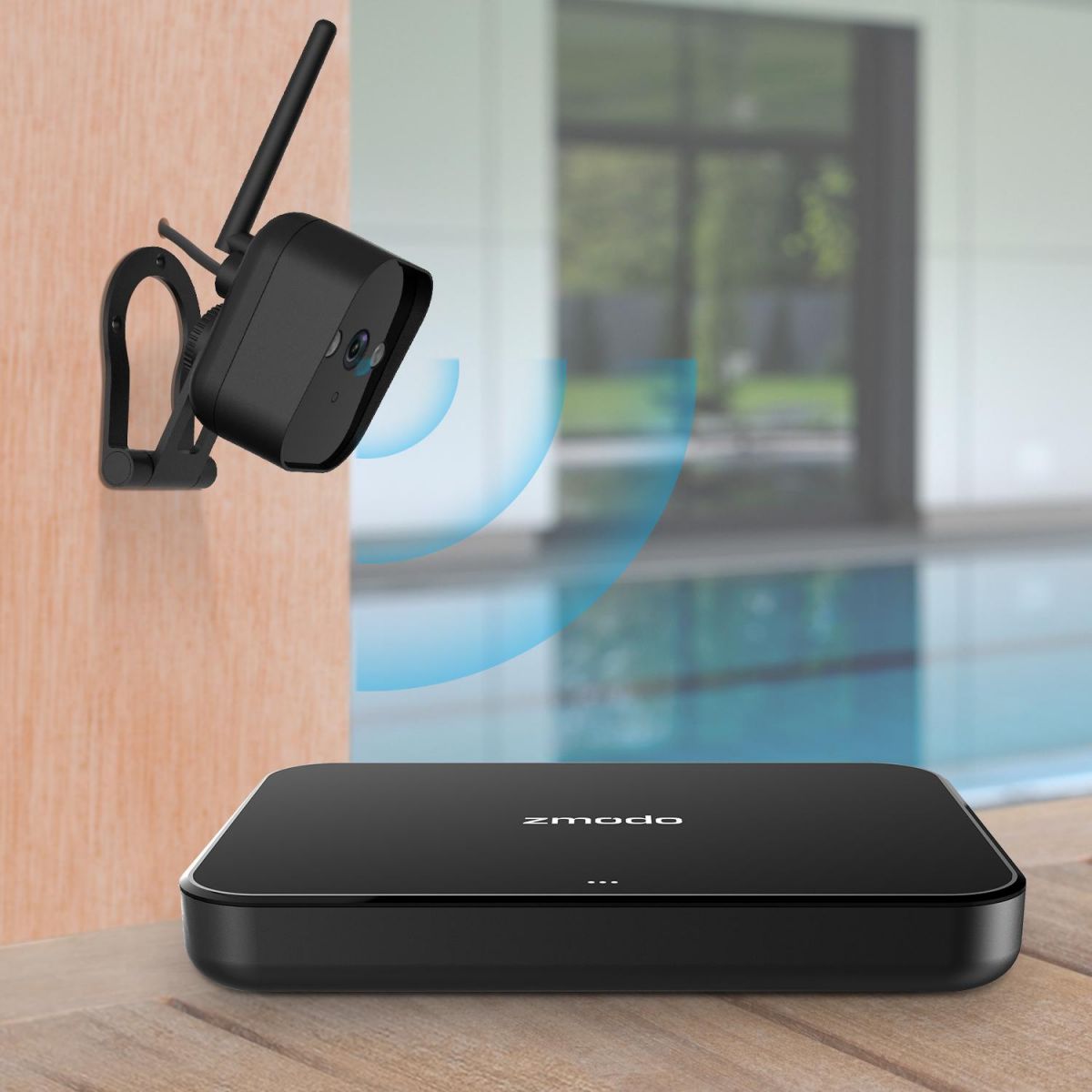 Комплект IP видеонаблюдения с 2 камерами ZMODO ZM-KW1001-O-500Gb