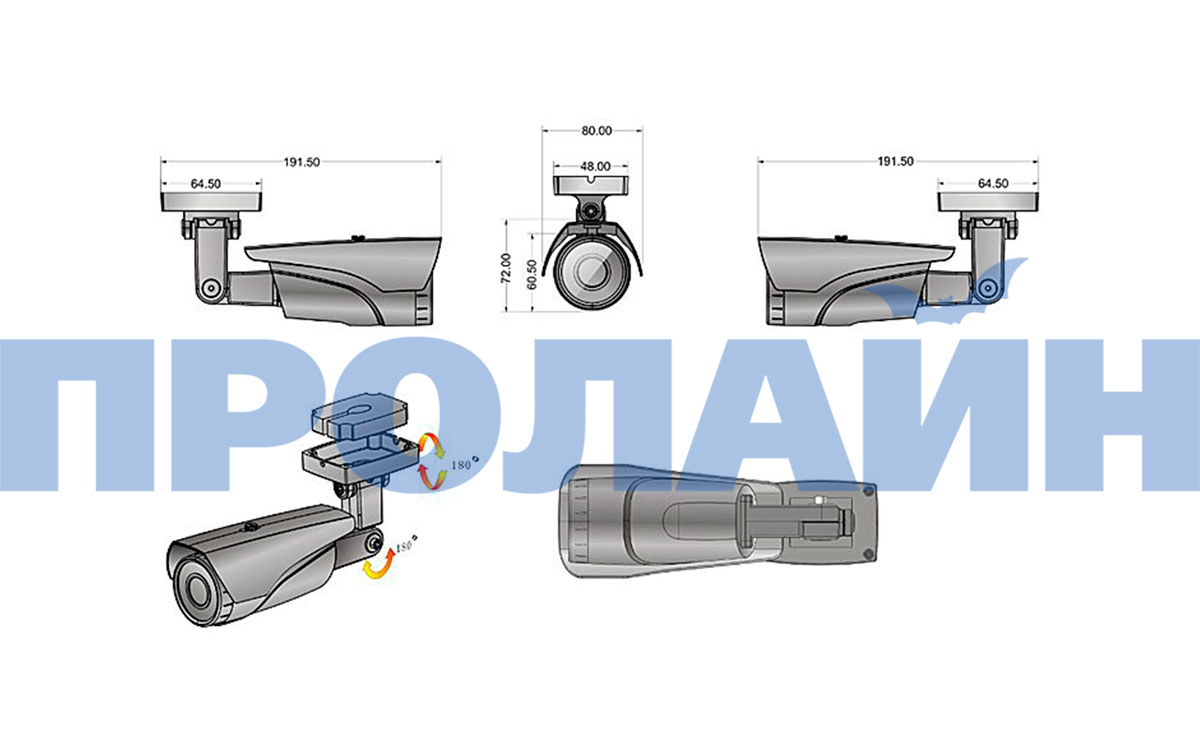 Уличная IP камера Proline IP-W2133KF POE