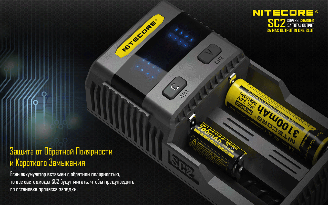NiteCore SC2 SUPERB Charger