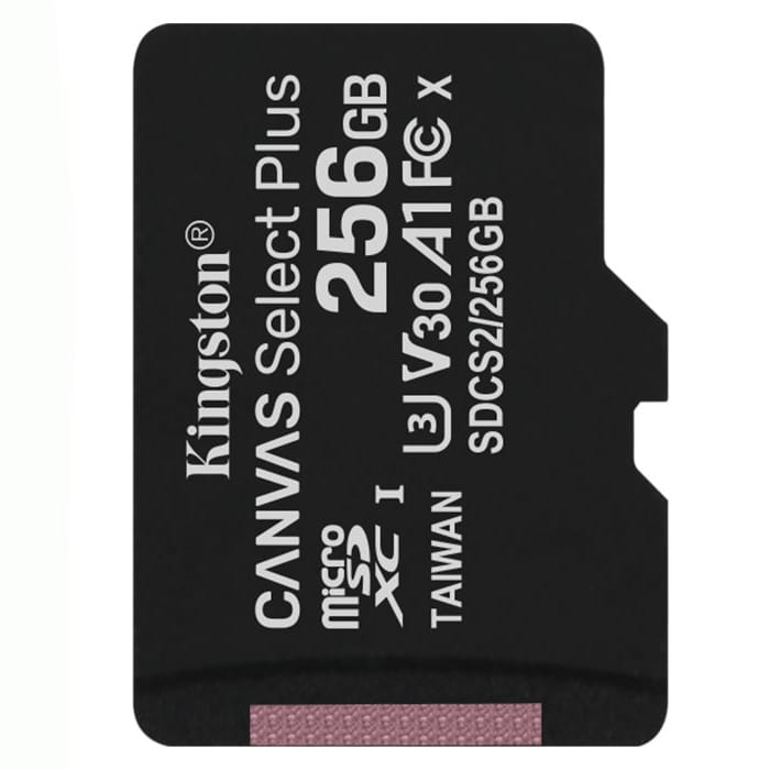 256GB microSD XC-I C10 Kingston с адаптером