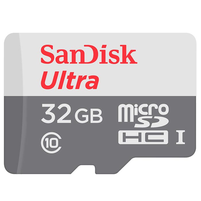 32Gb microSDHC C10 SanDisk Ultra c адаптером