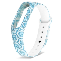 Ремешок для фитнес-браслета Mi Band 2 силиконовый с кубическим узором