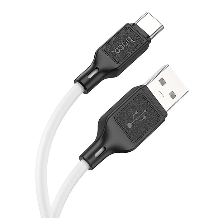 HOCO Х90 Cool Silicone Type-C 1м White