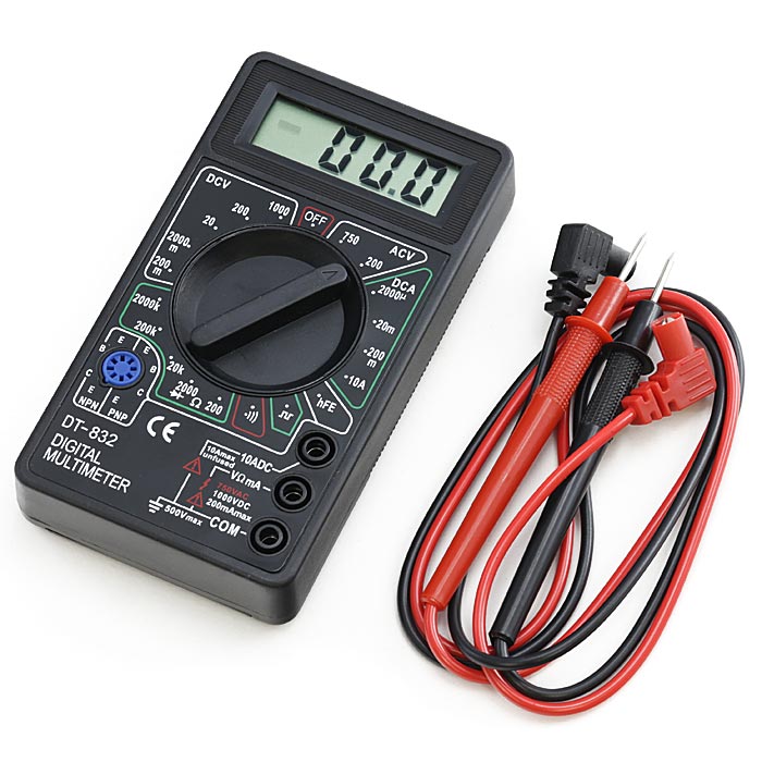 Тестер мультиметр цифровой DT-832