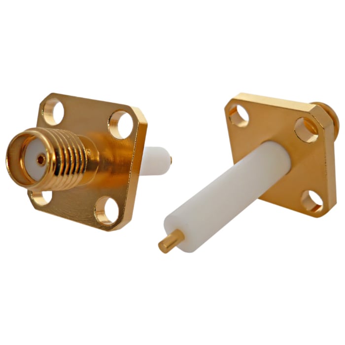 SMA(м)-KFD4 на корпус, с фланцем 4 отв., под пайку