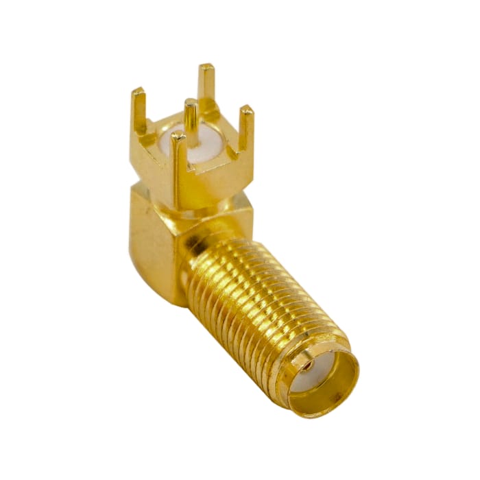 SMA(м)-KWE-F угловой на корпус, с гайкой, под пайку