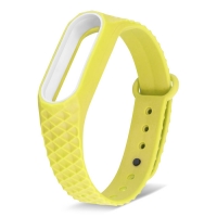 Ремешок для фитнес-браслета Mi Band 2 ребристый желтый