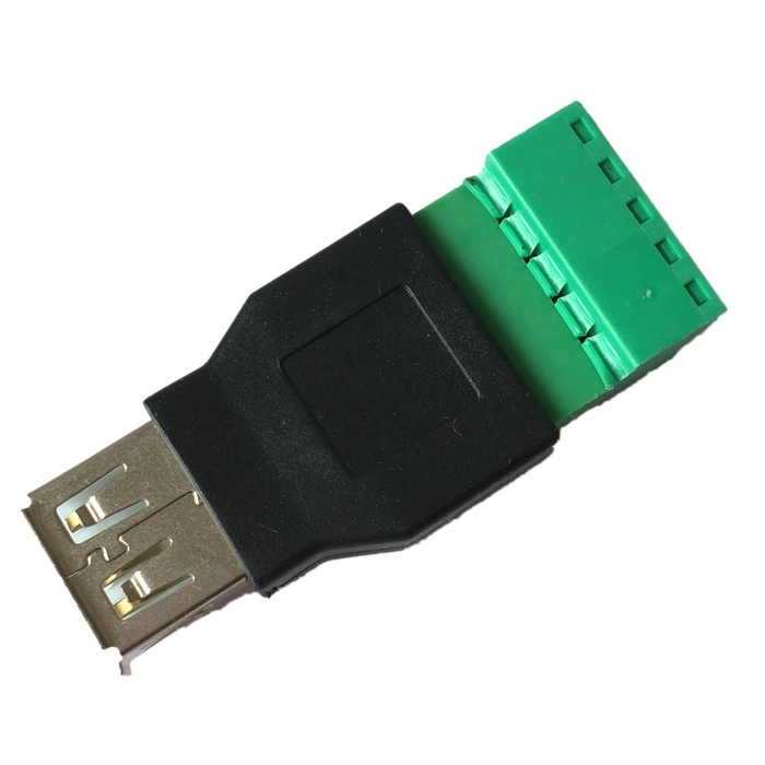 Разъем USB-ANYTYPE(м) USB2.0 (клеммник)