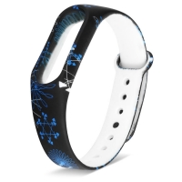Ремешок для фитнес-браслета Mi Band 2 силиконовый с зимним узором