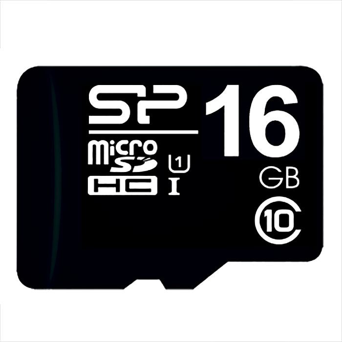 16Gb microSDHC С10 Silicon Power с адаптером