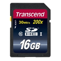 Transcend SDHC 16Gb I 200X Class 10