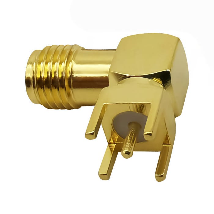 SMA(м)-KWE-D угловой на корпус, под пайку