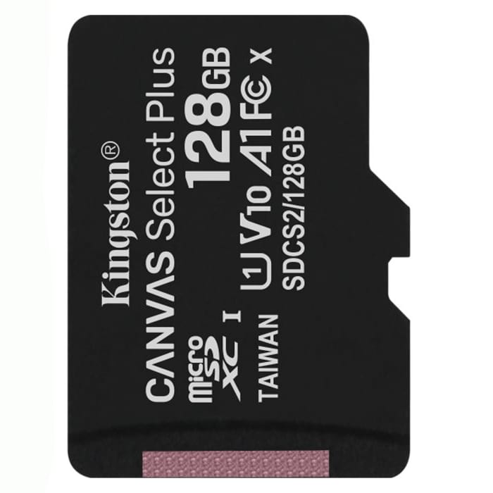 128GB microSD XC-I C10 Kingston с адаптером