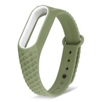 Ремешок для фитнес-браслета Mi Band 2 ребристый хаки