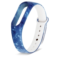 Ремешок для фитнес-браслета Mi Band 2 силиконовый с узором звездное небо